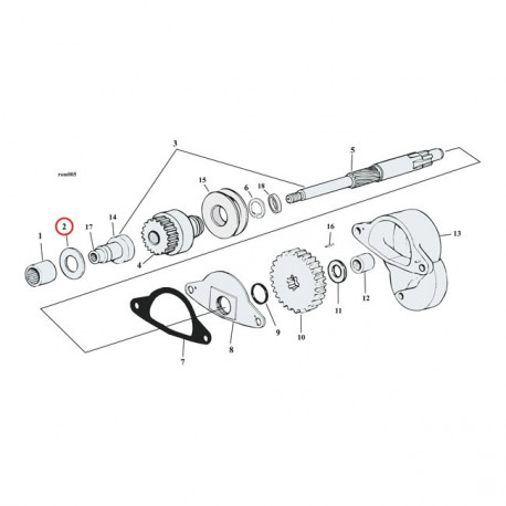 RONDELLE BRONZE DE LANCEUR DEM. FX/FL 65-88 et XL 67-80