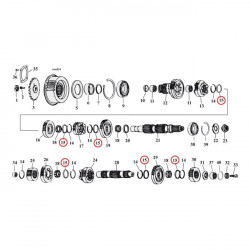 Rondelle Calage 80-06 5-SP B.T., 91-21 XL,  08-12 XR1200