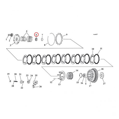 Ecrou de fix noix emb. XL 67-84