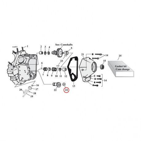 Rondelles de calage valve reniflard 79-99