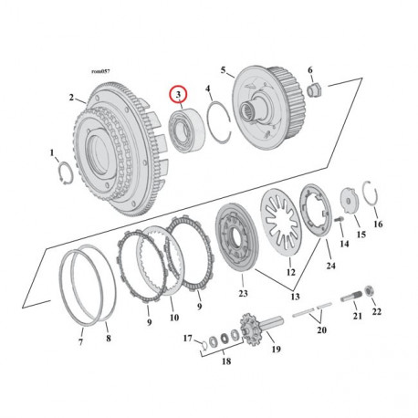 Roul. cloche/noix emb.90-10 B.T.