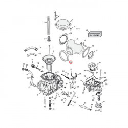 Joint pipe/carbu cv