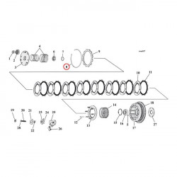 Clips ext. embrayage XL 1000