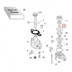 Clips  pompe huile XL 77-90