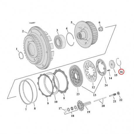 Clips embrayage evo 90-13 B.T. 91-13 XL