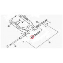 Entretoise bras oscillant Dyna 91-05